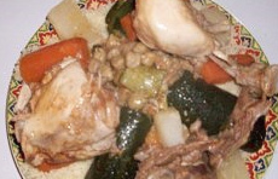 Couscous aux cardes et aux navets-T3am bel khorchef o el left